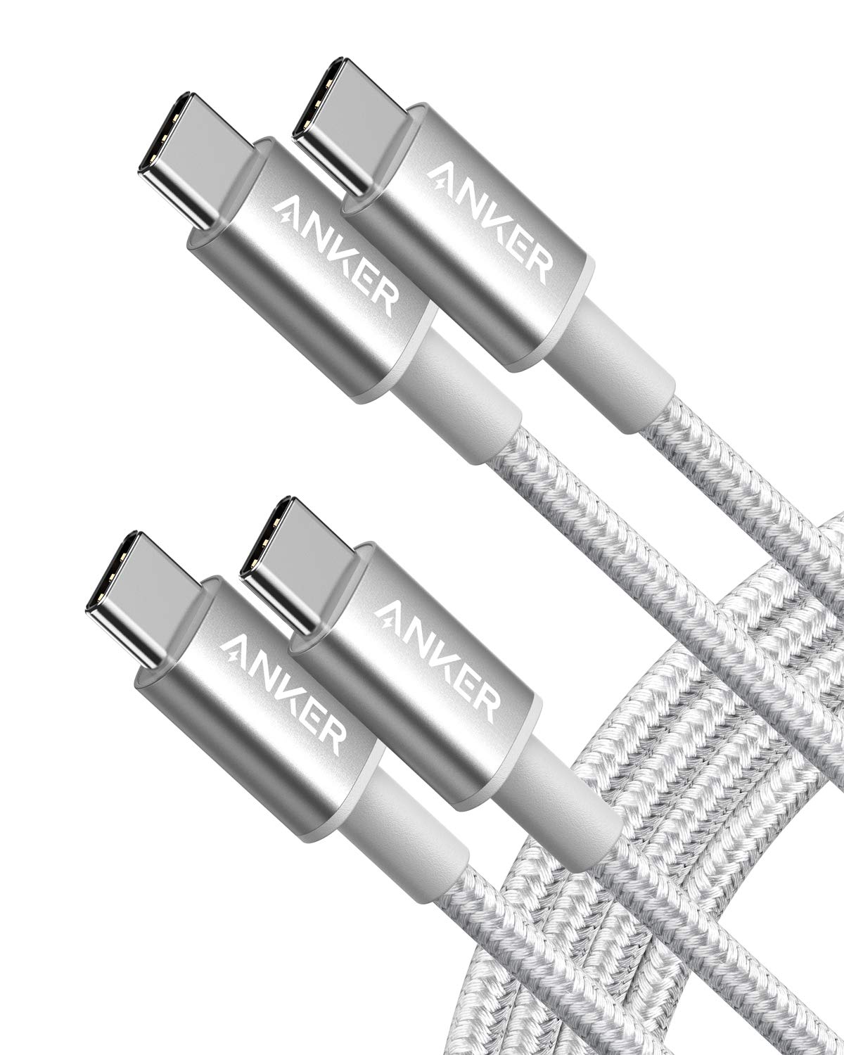 Anker USB C to USB C Cable, 60W Fast Charging Cable (2-Pack, 6 ft, Black)