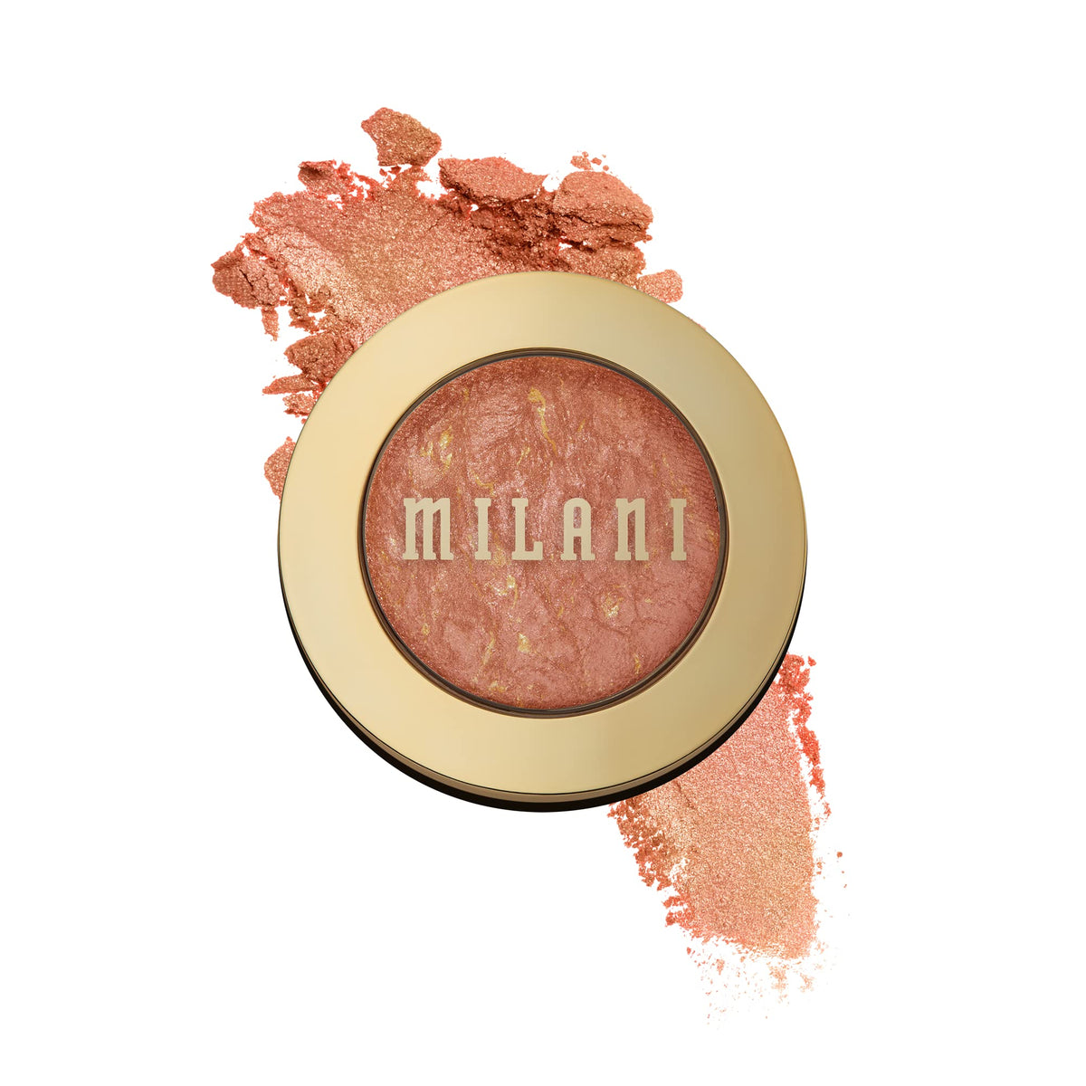 Milani Baked Blush, Updated Powder Blush for Cheeks, Cruelty Free Makeup - Shape, Contour & Highlight Face for a Shimmery or Matte Finish - Luminoso