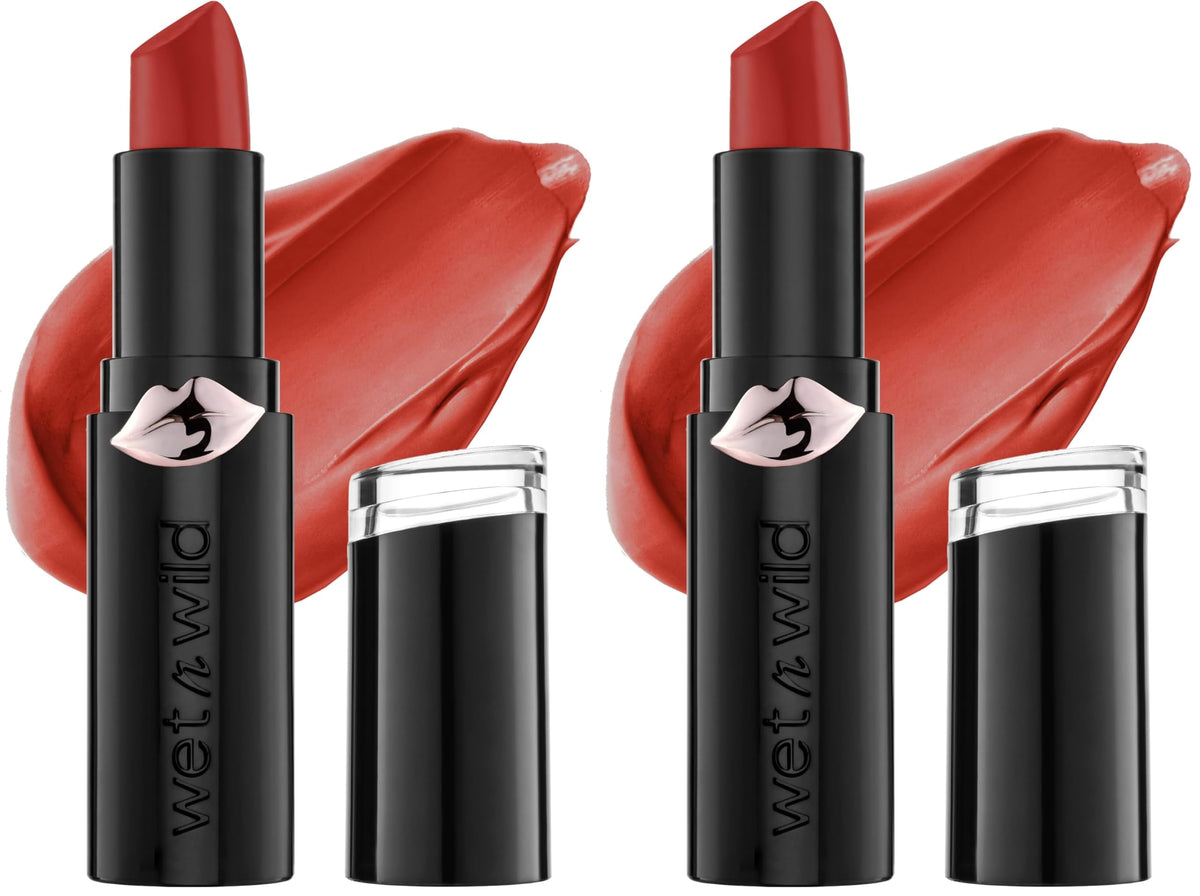wet n wild Mega Last Matte Lip Color, Semi Matte Hyaluronic Acid Infused, Long Lasting Full Coverage for a Nourishing Pout, Cruelty-Free & Vegan - Skin-ny Dipping