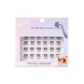 KISS Falscara DIY Eyelash Extension Lengthening Wisps - Featherlight Synthetic Reusable Artificial Eyelashes Multipack of 24 Mini Lash Clusters for that Authentic Eyelash Extension Look