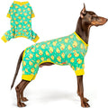 KYEESE Dog Christmas Pajamas for Small Dog Velvet Onesie with Red Snowflake