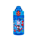 Zak Designs Sanrio Hello Kitty Sage 16oz Leak-Proof Straw Kids Water Bottle | BPA Free, Durable Plastic, Cupholder Friendly, Dishwasher Safe, Easy to Clean, Lid Lock, Handle, For School, Home, Travel