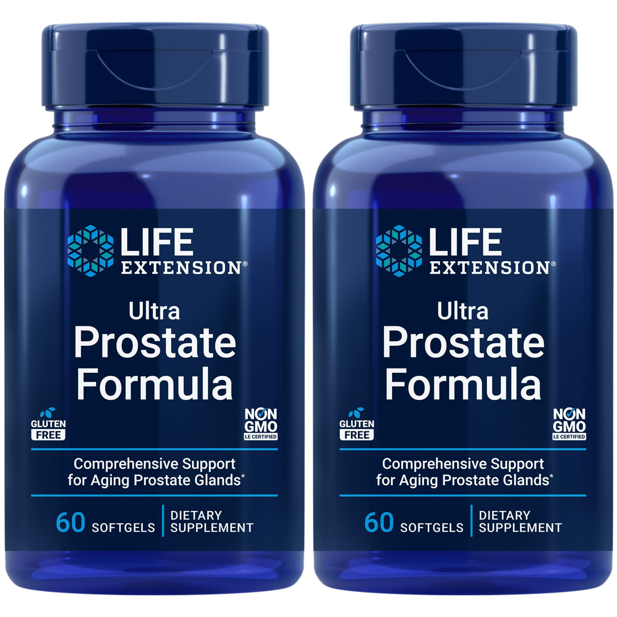 Life Extension, Ultra Prostate Formula, Saw Palmetto for Men, pygeum, stinging Nettle Root, lycopene, Prostate Health, Urination Flow, Psa, 60 Count