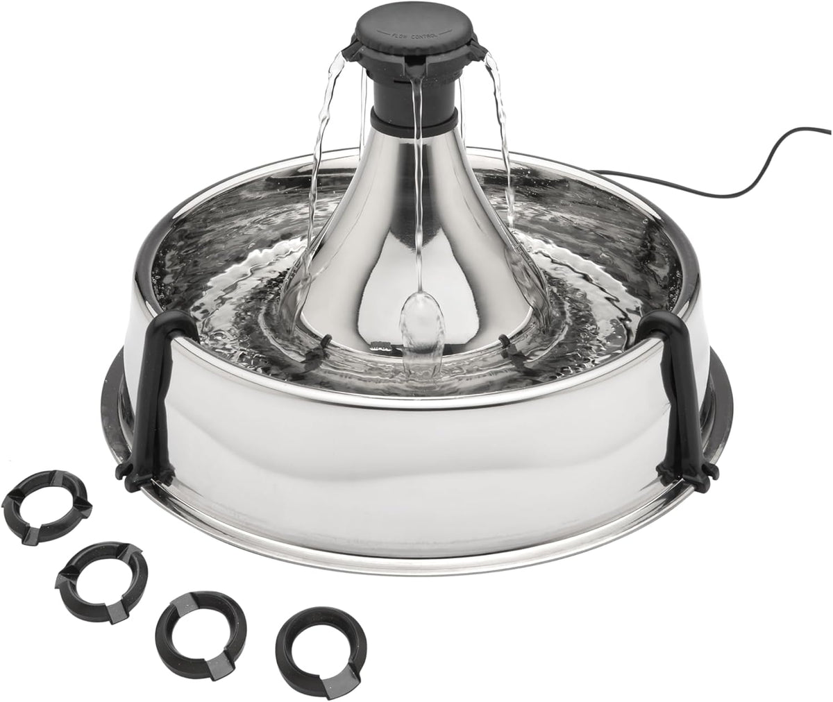 PetSafe Drinkwell Stainless Multi-Pet Fountain, red, 8 lb (PWW00-13705)