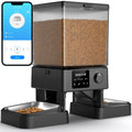 oneisall Automatic Cat Feeder for 2 Cats, 20 Cups/5L Automatic Cat Food Dispenser for Small Pets Indoor, Timed Cat Feeder for Dry Food