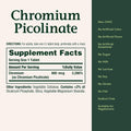 Nature's Bounty Chromium Picolinate, Supports Fat, Protein & Sugar Metabolism, Mineral Supplement, 800 mcg, 50 Tablets