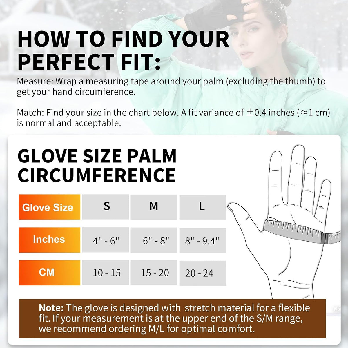 uncn Heated Gloves Fingerless for Women Man with 3.7V 3000mAh Battery Cordless Work Touchscreen Gloves for Winter Cold Weather Rechargeable Electric