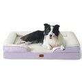 Bedsure Orthopedic Dog Bed Medium Size Dogs - Washable Small Medium Dog Cat Bed Waterproof, Comfort Cats Couch Sofa with Washable Removable Cover, Pets Bed with Nonskid Bottom, Grey, 28"
