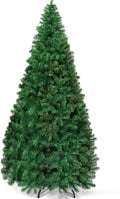 Goplus 6ft Sliver Artificial Christmas Tree with Electroplated Technolog