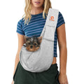 Tomkas Small Dog Sling Carrier - Classic Pocket & Classic Strap - Wrap Carrier - for 3-10 lbs Pets(Black)