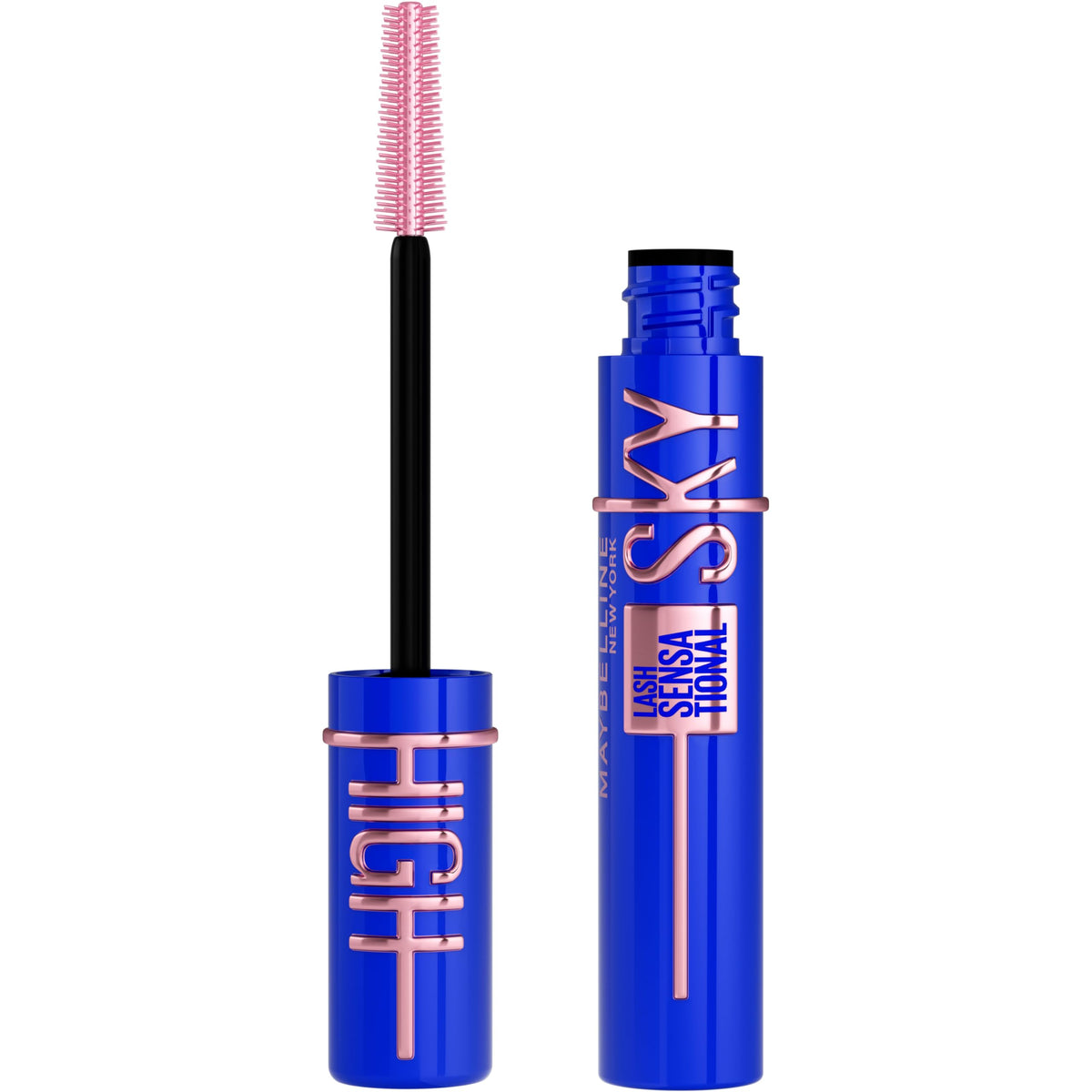 Maybelline Lash Sensational Sky High Serum Infused Lash Primer for Mascara, Lengthening, Thickening, Tinted and Washable Formula, Soft Black, 1 Count