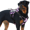 Auroth Tactical Dog Harness for Large Dogs No Pull Adjustable Pet Harness Reflective K9 Working Training Easy Control Pet Vest Military Service Dog Harnesses Army Yellow L