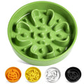 LE TAUCI Dog Bowls Slow Feeder Ceramic, 1.5 Cup Slow Feeding Bowl for Small and Medium Breed, Puzzle Dog Food Bowl for Fast Eater, Maze Purple