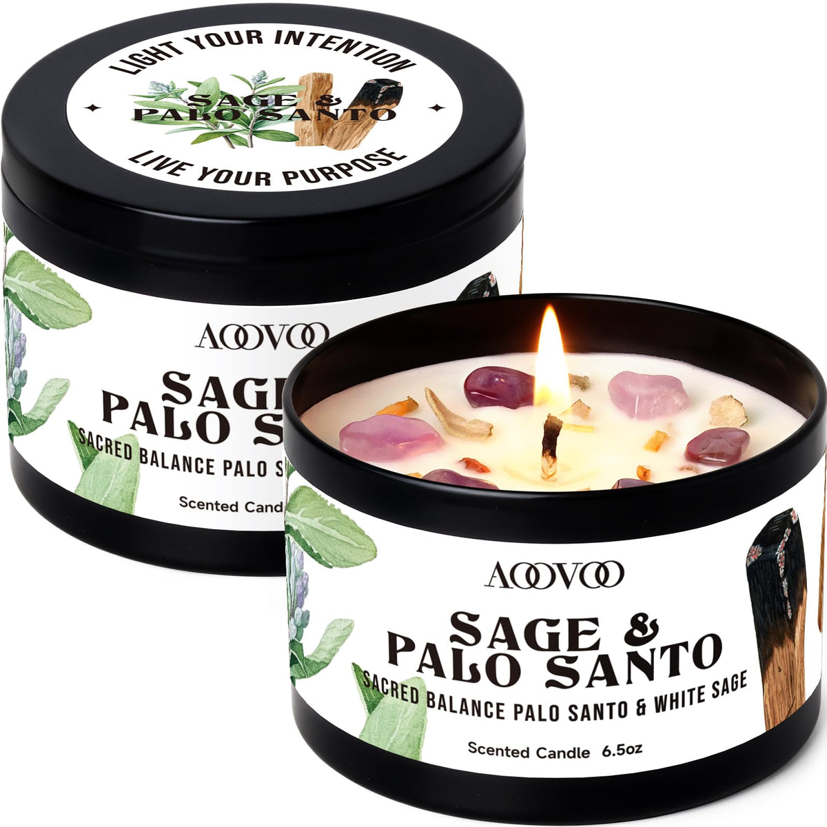 AOOVOO Pumpkin Spice Candle - 12oz Fall Candles for Home Scented Decor