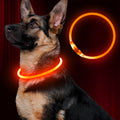 Led Dog Collar, BSEEN USB Rechargeable Flash Dog Necklace Light, Pet Safety Collar Makes Your Beloved Dogs Be Seen at Night for Small Medium Large Dogs(Green)