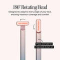 Solawave 4-in-1 Red Light Therapy Wand for Face & Neck | Beauty Device with Galvanic Current, Massager & Warmth | Anti-Aging, Wrinkle Reduction, Skin Tightening, Depuffing & Rejuvenation (Ombre)