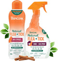 TropiClean Max Strength Flea and Tick Shampoo Treatment for Dogs, Powerful & Natural Defense, Prevention for Large & Small Dogs, Made in USA, 20oz