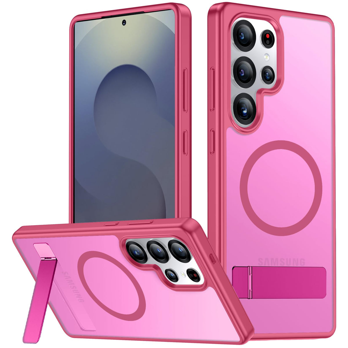 SPIDERCASE for Samsung Galaxy S26 Ultra Case,Built-in Stand,Clear