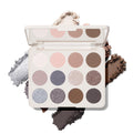 Morphe ChromaPlus 12-Pan Eyeshadow Palette - High Pigment Eye Makeup with Shimmer, Matte & Metallic Eye Shadow - Neutral Eyeshadow Makeup Collection for All-Day Wear - Flickering Sands (0.52 oz)