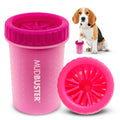Dexas MudBuster Large Dog Paw Cleaner, Matte Black, Fits 2.5"-3.5" Wide Paws, Gentle Silicone Bristles for Quick, Easy Cleaning