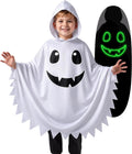 Kid Ghost Costume,Halloween Hooded Cape,Halloween Costume for Boys Girls