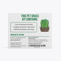 The Cat Ladies Cat Grass for Indoor Cats - Growing Kit - Organic Cat Grass Seeds, Soil and BPA Free Containers (Non GMO) - Locally Sourced Seeds! (3 Pack)