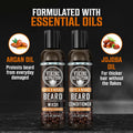 Viking Revolution Beard Conditioning Kit-CoffeeWhiskey, 5 Products Included
