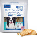 Virbac C.E.T.® Enzymatic Oral Hygiene Chews for Dogs, Medium - Plaque & Tartar Control - Single Layer Beefhide with Exclusive Dual-Enzyme System & Tasty Chicken Flavor - Easy to Give Dog Dental Chew