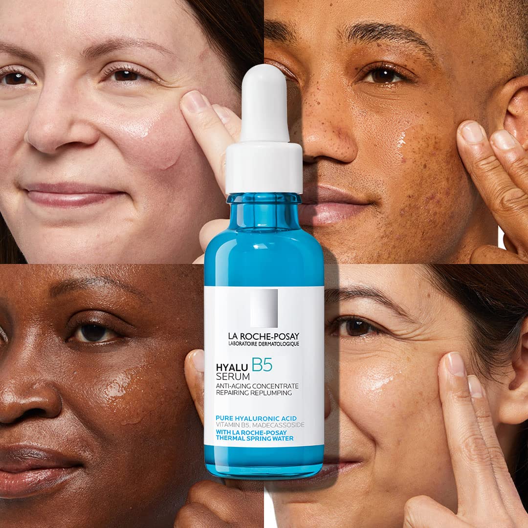 La Roche-Posay Hyalu B5 Pure Hyaluronic Acid Serum for Face, with Vitamin B5, Anti-Aging Serum for Fine Lines and Wrinkles, Plumps and Repairs Dry Skin, Safe on Sensitive Skin