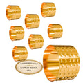 Thanksgiving Napkin Rings Set of 12 Gold Leaf, Christmas Napkin Rings