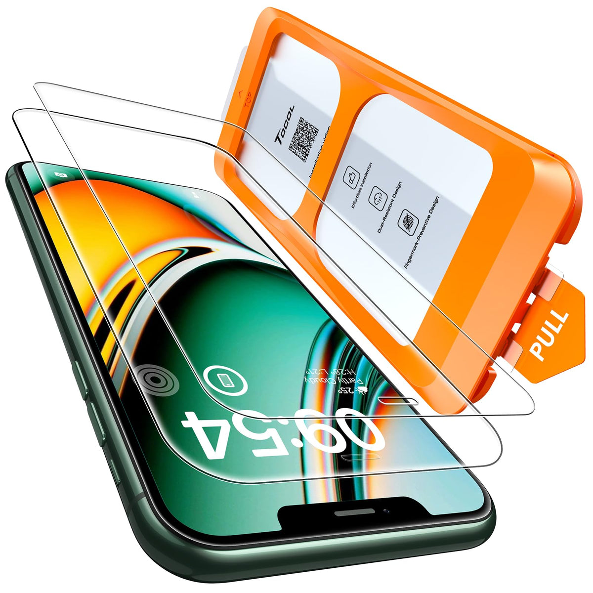 TOCOL for iPhone 15 Pro Screen Protector, Easy Installation