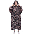 Waitu Wearable Blanket Sweatshirt Gifts for Women and Men, Warm and Cozy Giant Blanket Hoodie, Thick Flannel Hooded Blanket with Sleeves and Giant Pocket - Dark Gray