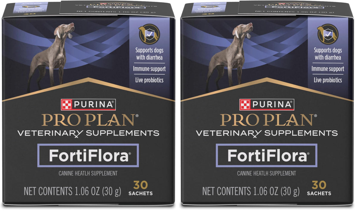 Purina Pro Plan Veterinary Supplements FortiFlora Probiotic Powder for Dogs, Daily Support for Digestive and Immune Health and Occasional Diarrhea