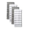 KitchenAid Albany Kitchen Towel 4-Pack Set, Honey Orange/White, 16"x26"