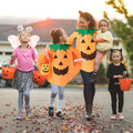 Halloween Pumpkin Costume for Kids 3PCS Set with Hat and Bag