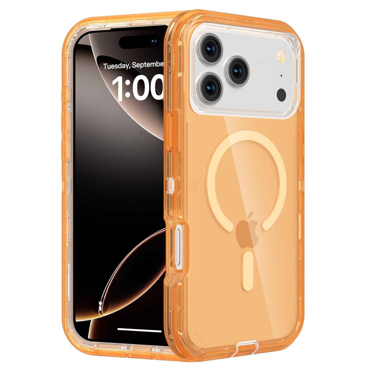Follaroma Magnetic for iPhone 16 Plus Case, Heavy Duty Phone Cases, Clear