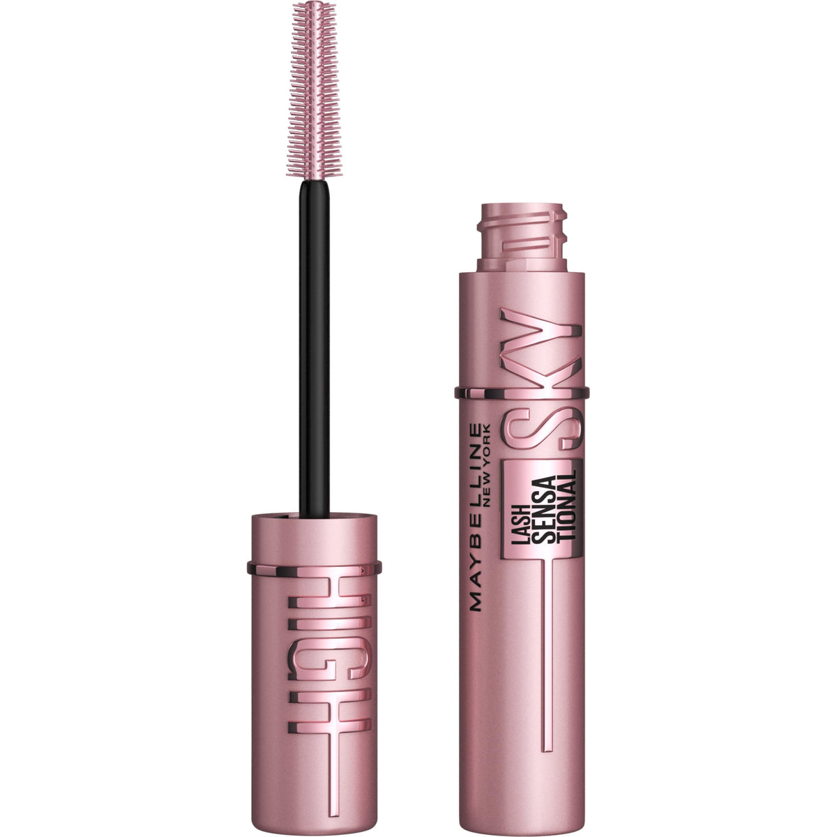 Maybelline Lash Sensational Sky High Serum Infused Lash Primer for Mascara, Lengthening, Thickening, Tinted and Washable Formula, Soft Black, 1 Count