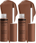 NYX PROFESSIONAL MAKEUP Butter Gloss, Non-Sticky Lip Gloss - Sugar Glass (Clear), Pack Of 3
