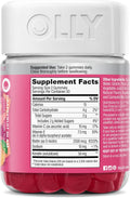 OLLY Hair Skin and Nails Gummies - Undeniable Beauty with Biotin 2500mcg Per 2 Gummies, Keratin & Vitamin C - Supports Healthy Hair, Skin, & Nails - Grapefruit Flavor - 60 Count