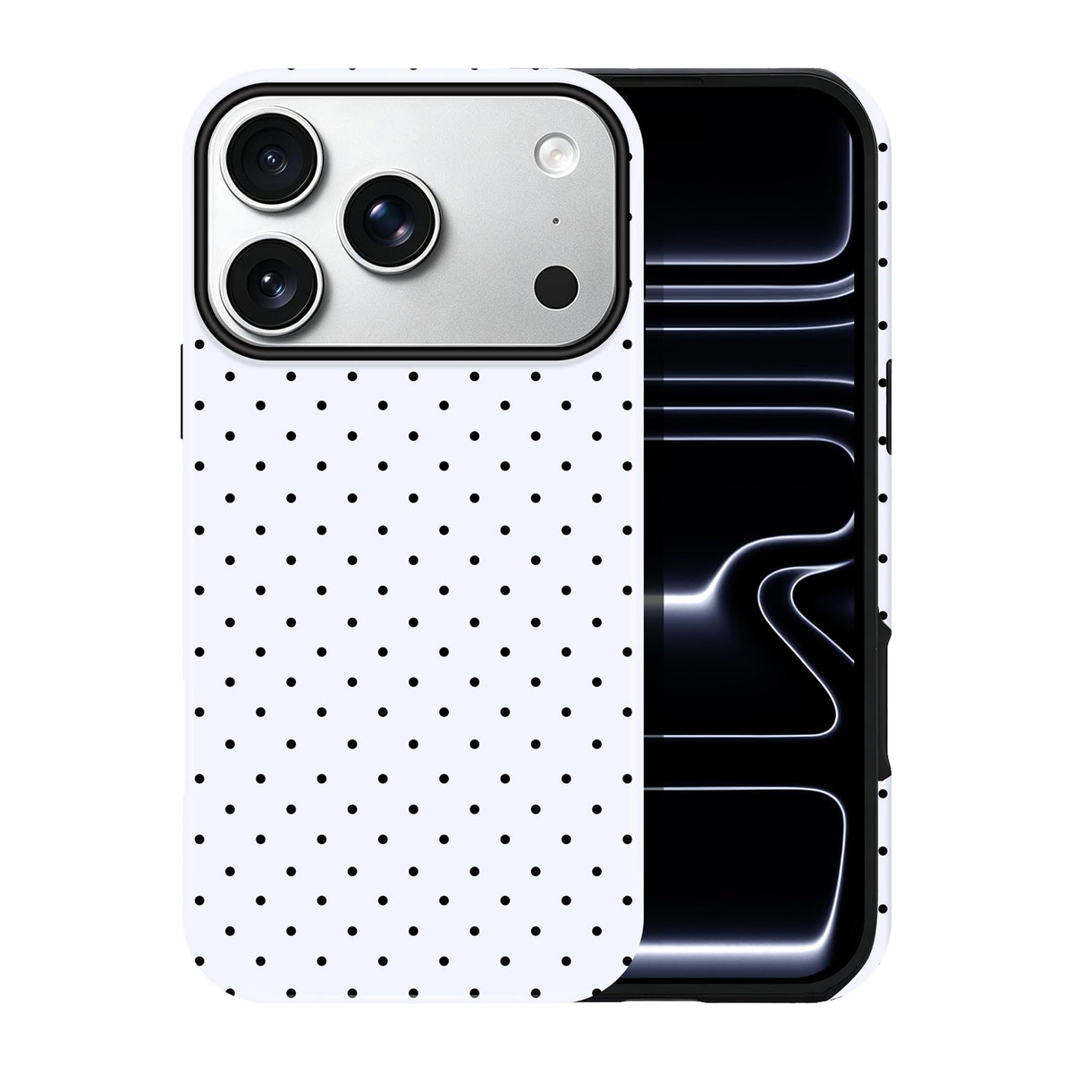 Polka Dot Pattern Phone Case for iPhone 13/14 6.1", Wine