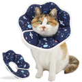 Soft Cat Cone, Adjustable Recovery Collar After Surgery to Prevent Licking Wound, Protective Cat Neck Cone, Comfortable Pet Elizabethan Collar for Cats Kittens and Puppies (M)