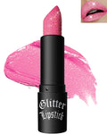 Glitter Frosted Lipstick, Matte Metallic Lip Gloss, Halloween Gothic Makeup