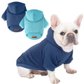 2 Pack Dog Hoodie Warm Hood Dog Sweater Cold Weather Small Dogs Sweatshirt Comfort Pet Clothes for Small Medium Dogs with Pockets Cats Chihuahua Clothes for Male Female Girl Boy Sporty Daily Wear