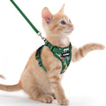 rabbitgoo Cat Harness and Leash Set, Escape Proof Vest, Black | Soft Breathable Mesh, Easy Adjustable Fit, Snap Buckles, Sturdy Clip, Reflective Strips, for Small & Average Cats Walks, Xs