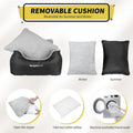 BurgeonNest Dog Car Seat for Small Dogs & Cats Under 25 lbs,Black