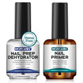 Morovan Professional Natural Nail Prep Dehydrate and Acid-Free Primer, Dehydrator for Acrylic and Gel Nail Polish, Non Acid Primer for UV Gels Fast Dry Superior Bonding Agent Gift Box Set