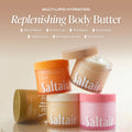 Saltair Multi-Lipid Body Butter - Rich, Nourishing Hydrating Body Cream with Ceramide Complex, Coconut Oil, Shea Butter, and Sea Buckthorn. Moisturizing Dry Skin Care. 10oz Jar - Santal Bloom