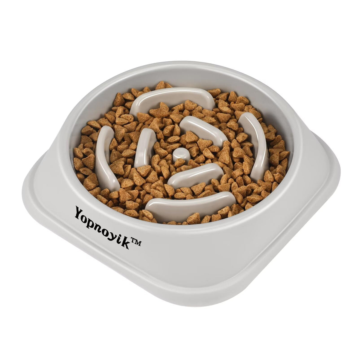 2 Pack Slow Feeder Dog Bowls for Healthy Eating, Non-Slip and Anti-Choking Design, Reduces Bloating & Overeating for Medium Dogs and Cats, Easy to Clean