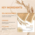 TEAWOO Rice Deep Collagen Face Mask, 8 EA, Overnight Facial Mask | Moisturizing and Hydrating Facial Mask, Contains Ceramide & Collagen for Glass Glow Skin, Korean Skincare, 38g x 8 EA