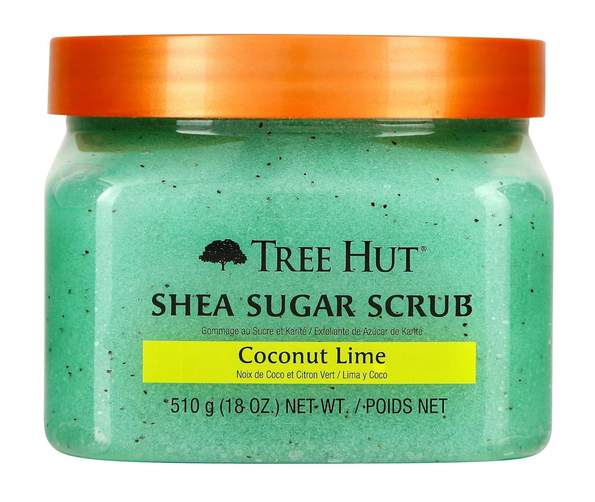 Tree Hut Shea Sugar Scrub - Coconut Lime - 18 oz - Exfoliating Body Scrub for Smooth, Glowing Skin - Made with Real Sugar and Shea Butter